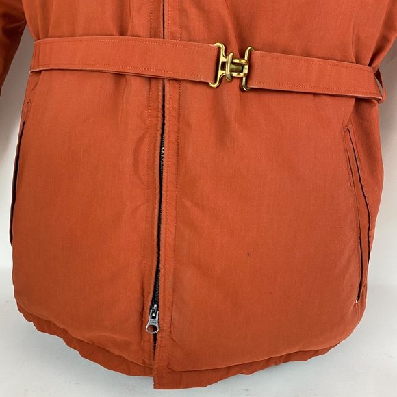 Vintage Frostline Kit Goose Down Coat Parka Jacket Orange Mens Size Medium - Picture 8 of 12
